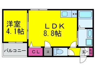 ＧＲＡＮＤＩＲ河内花園の物件間取画像